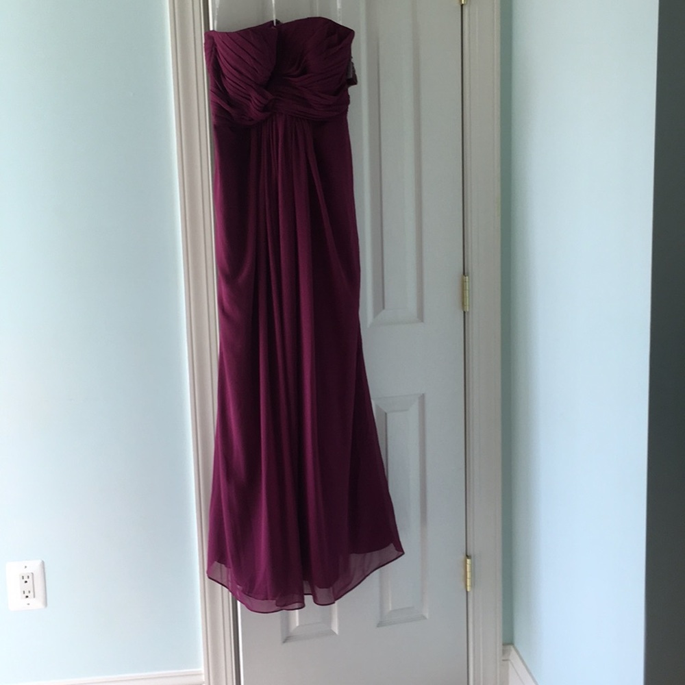David’s bridal Sangria bridesmaid dress